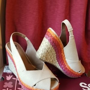 SO Wedge Peep-toe Sandals 9M